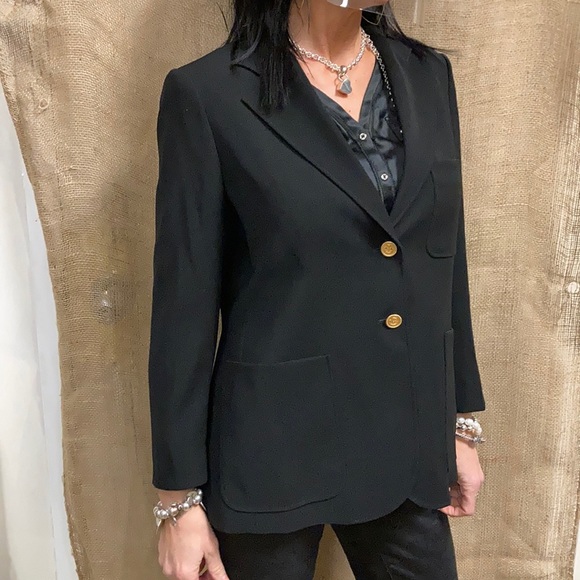 LV black blazer  sz 8- 10 - Picture 5 of 8